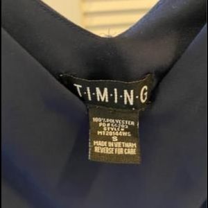 Super cute blouse worn twice navy blue